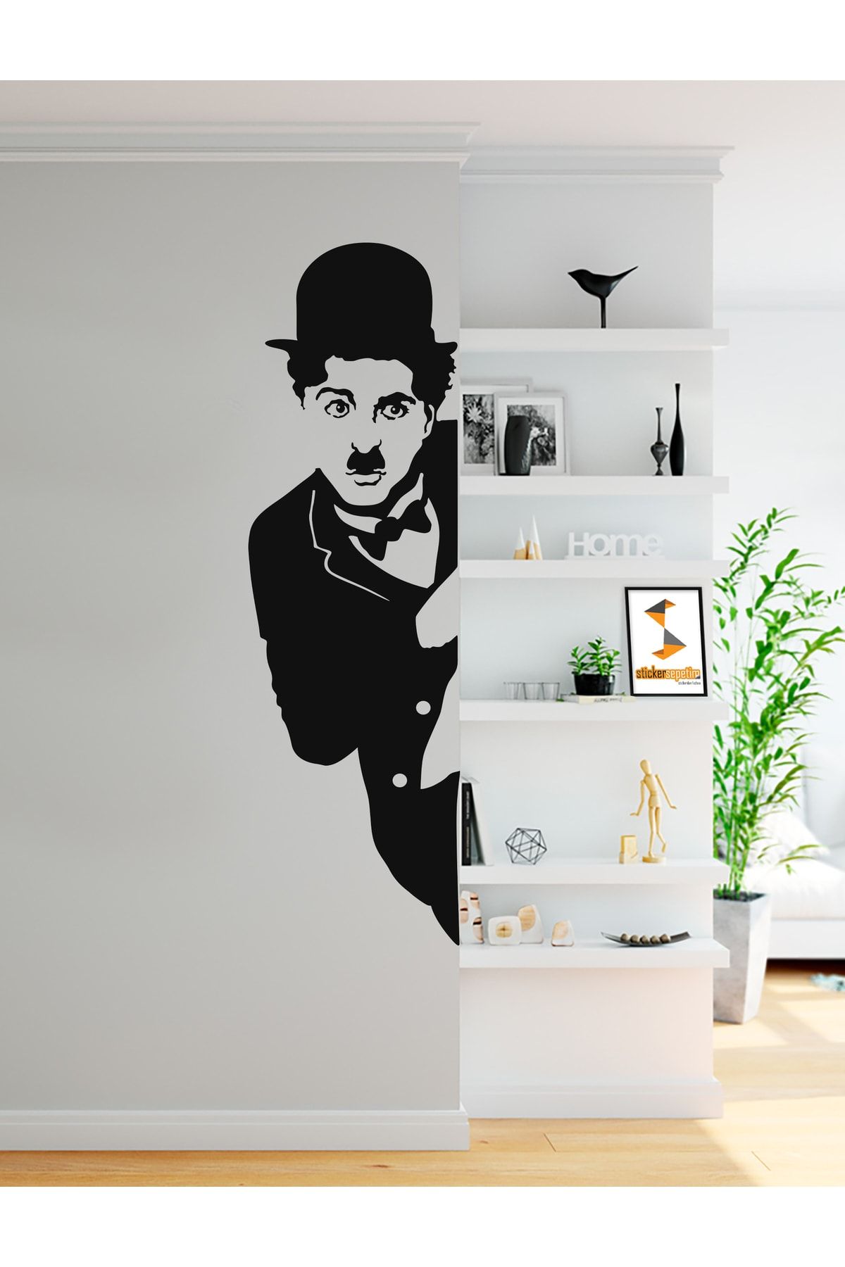 Sticker Sepetim-Autocolant decorativ de perete Charlie Chapline - Decor de perete 5