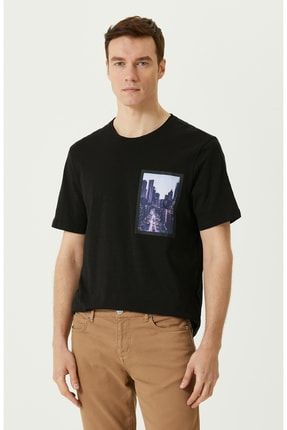 Siyah Baskılı T-shirt 1083152