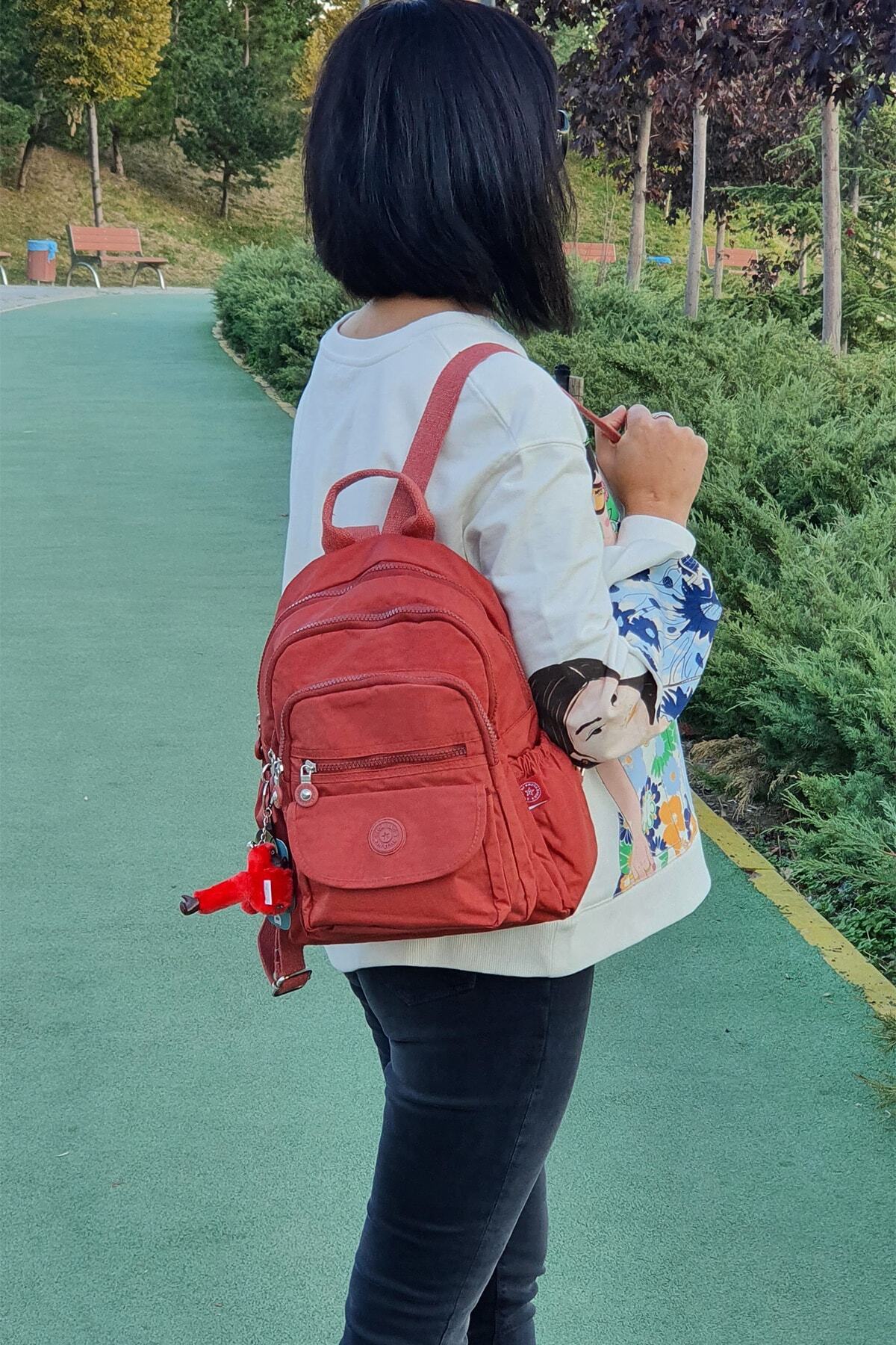 کوله پشتی زنانه نارنجی FCSTORE | megasırt اورجینال - تصویر 6