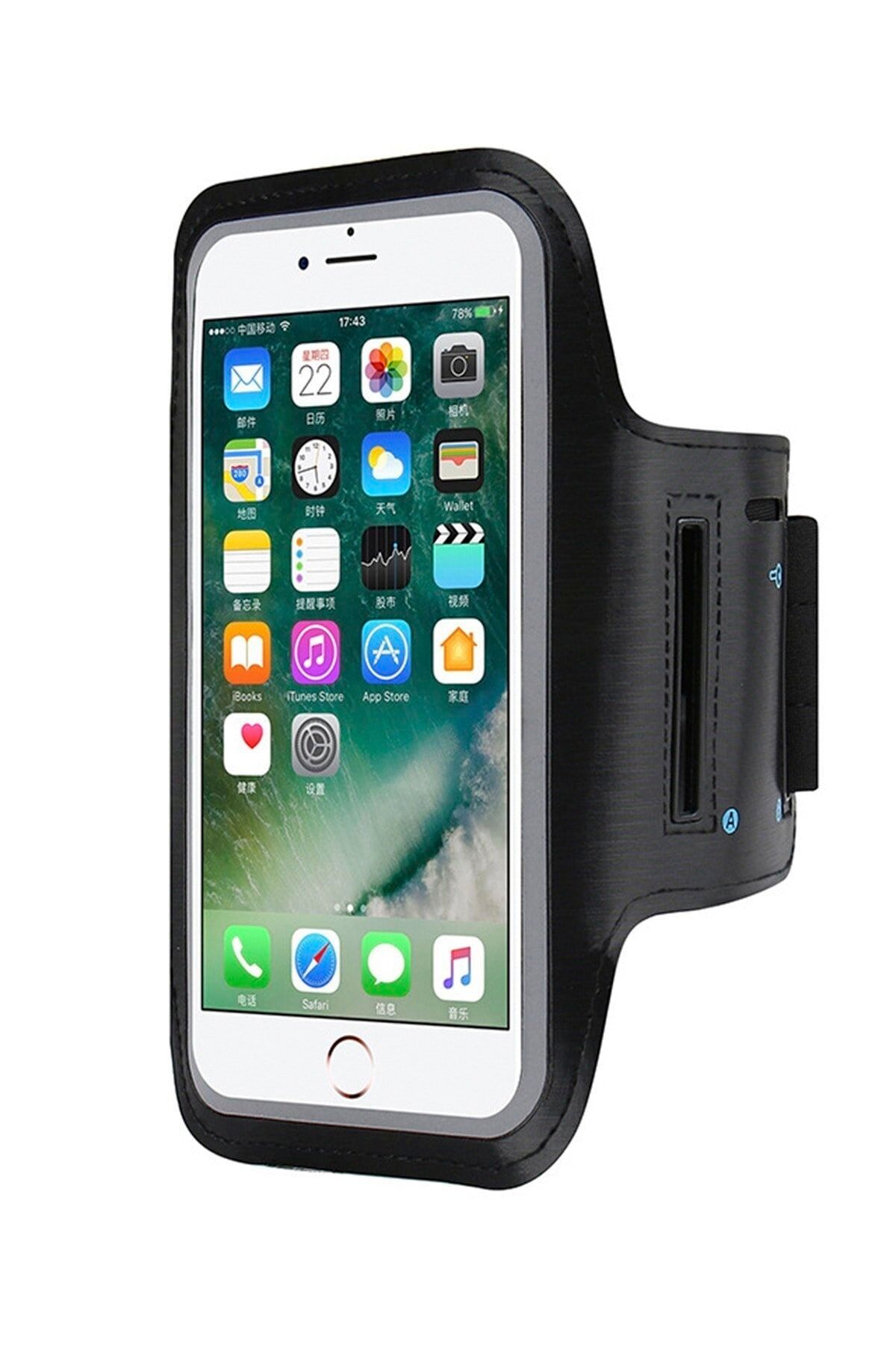 MEZİGARC Iphone 13 Pro Max Uyumlu Yürüyüş Koşu Spor Kol Bandı Dokunmatik Ekran Telefon Kabı Kılıfı CR10594