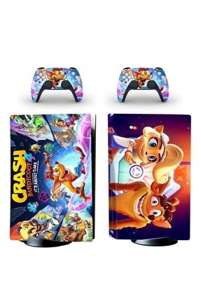 Crash Bandicoot 4 Playstation 5 Dijital Versiyon Sticker Kaplama Seti PS5ST8840