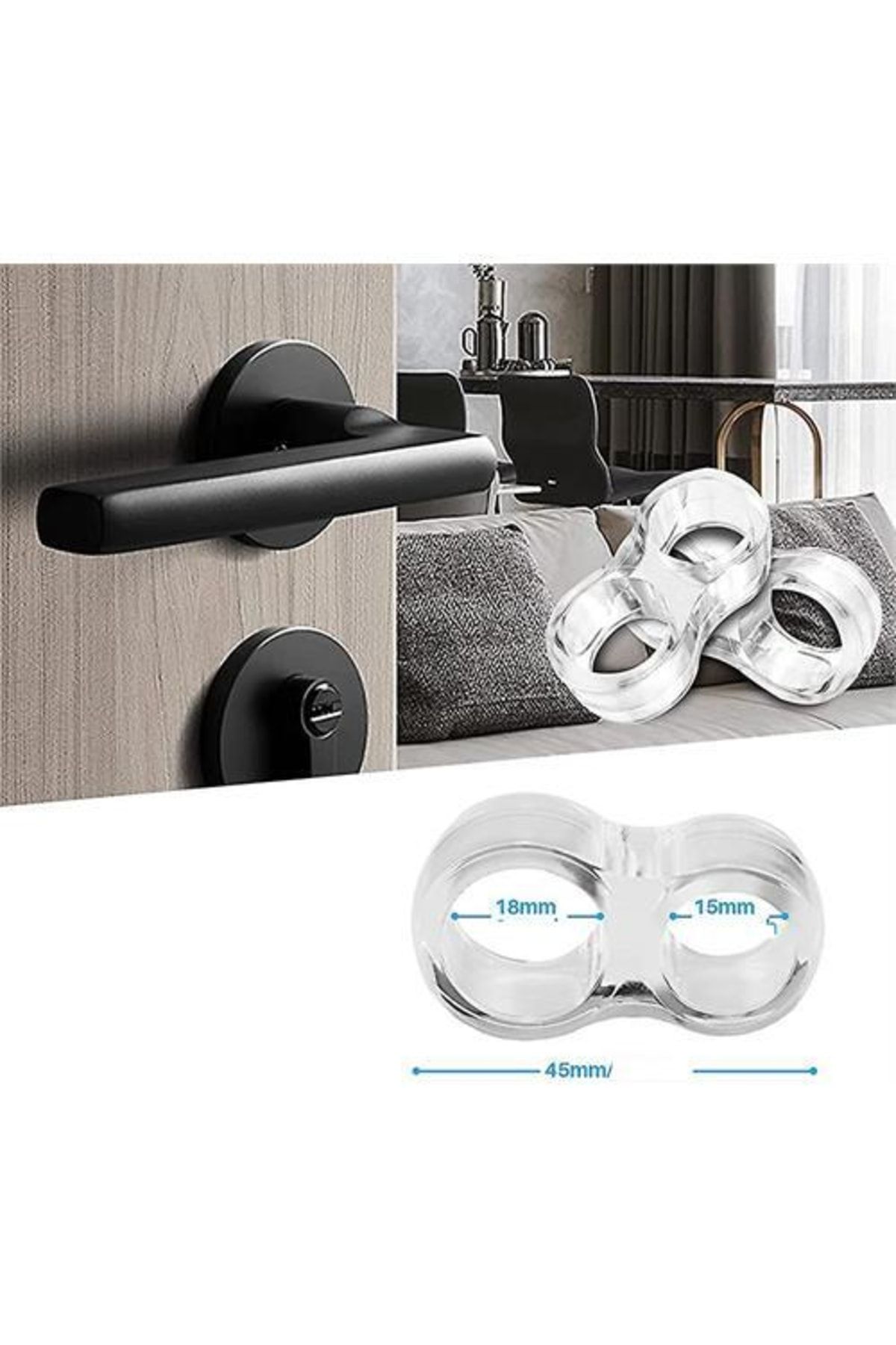 HomeCare Groppi Deliksiz Kapı Çarpam Önleyici Duvar Koruyucu 716550