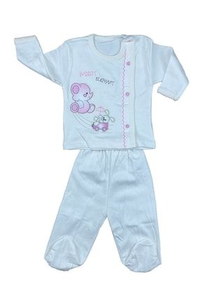 Kız Bebek Cute Elephant Pijama Takımı - Pembe MNL024