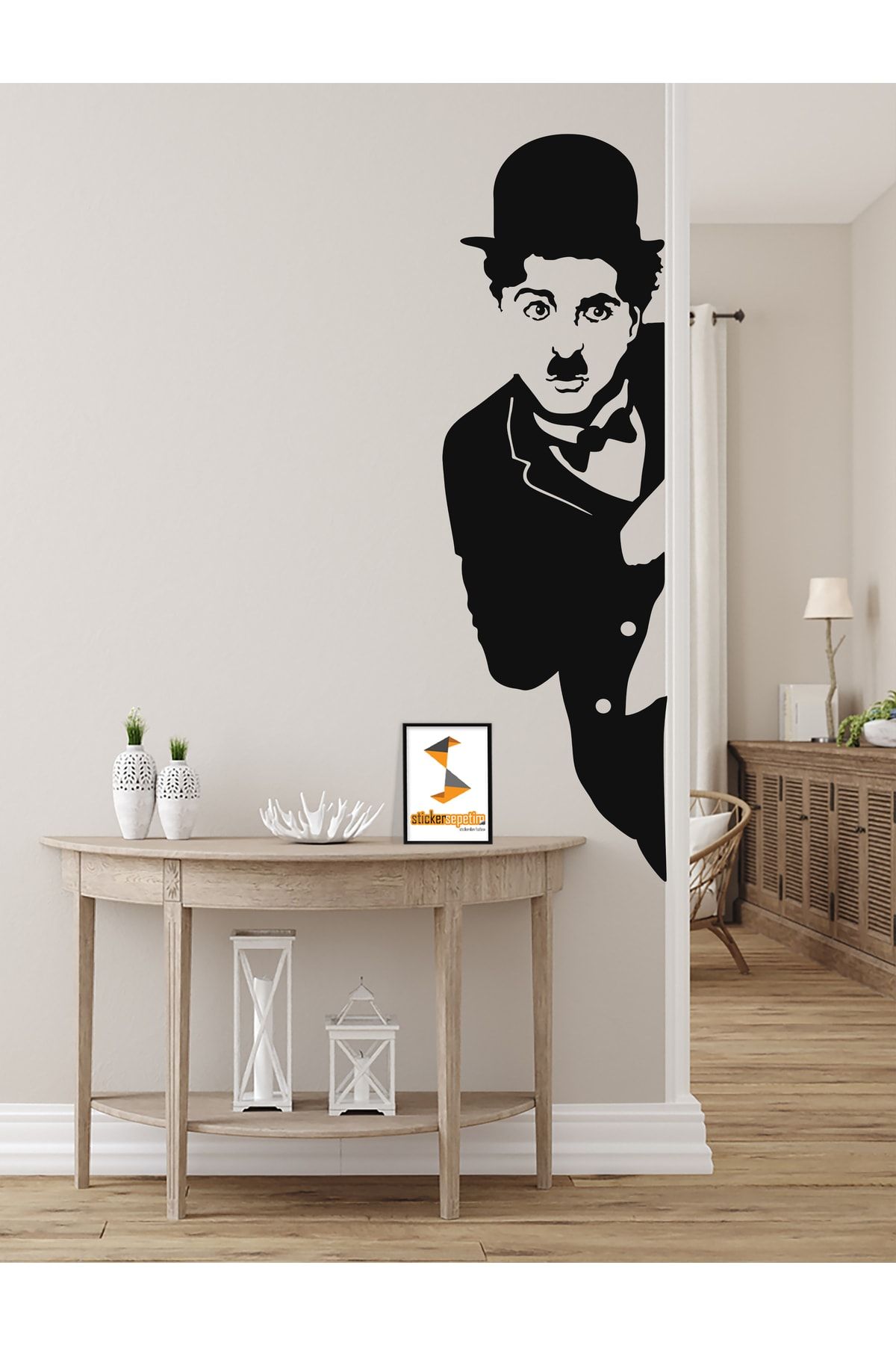 Sticker Sepetim-Autocolant decorativ de perete Charlie Chapline - Decor de perete 3