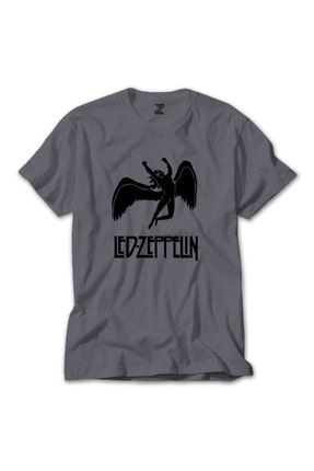 Led Zeppelin Black Gri Tişört RT1165