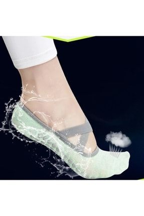 6 Çift Silikonlu Pilates - Yoga Çorabı Çok Renkli YNK66336g655çmyl52666N