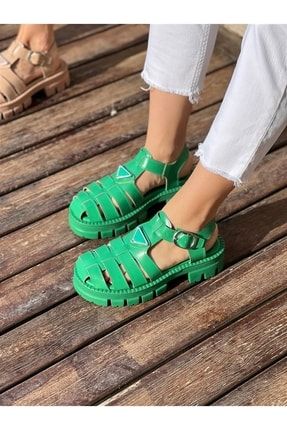 Fancy Yeşil Kadın Sandalet TYC00443039185