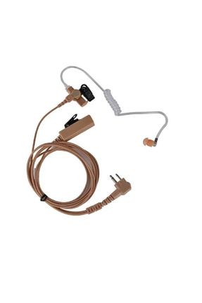 Şeffaf Spiral Ten Rengi Akustik Telsiz Kulak Motorola Hyt Hytera El Telsizlerine Uygundur MTRLTEN004
