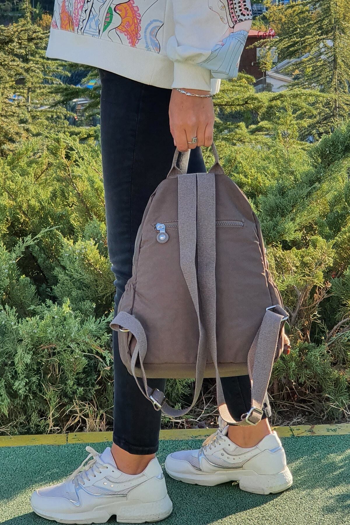 کوله پشتی زنانه قهوه ای FCSTORE | megasırt اورجینال - تصویر 7