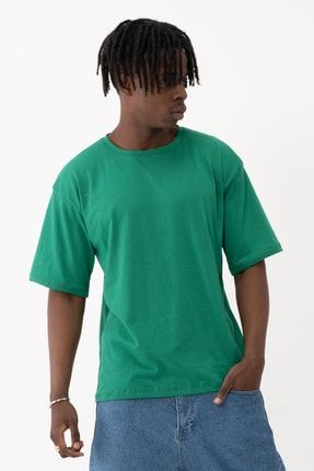 Yeşil Oversize Tshirt duzoversize9