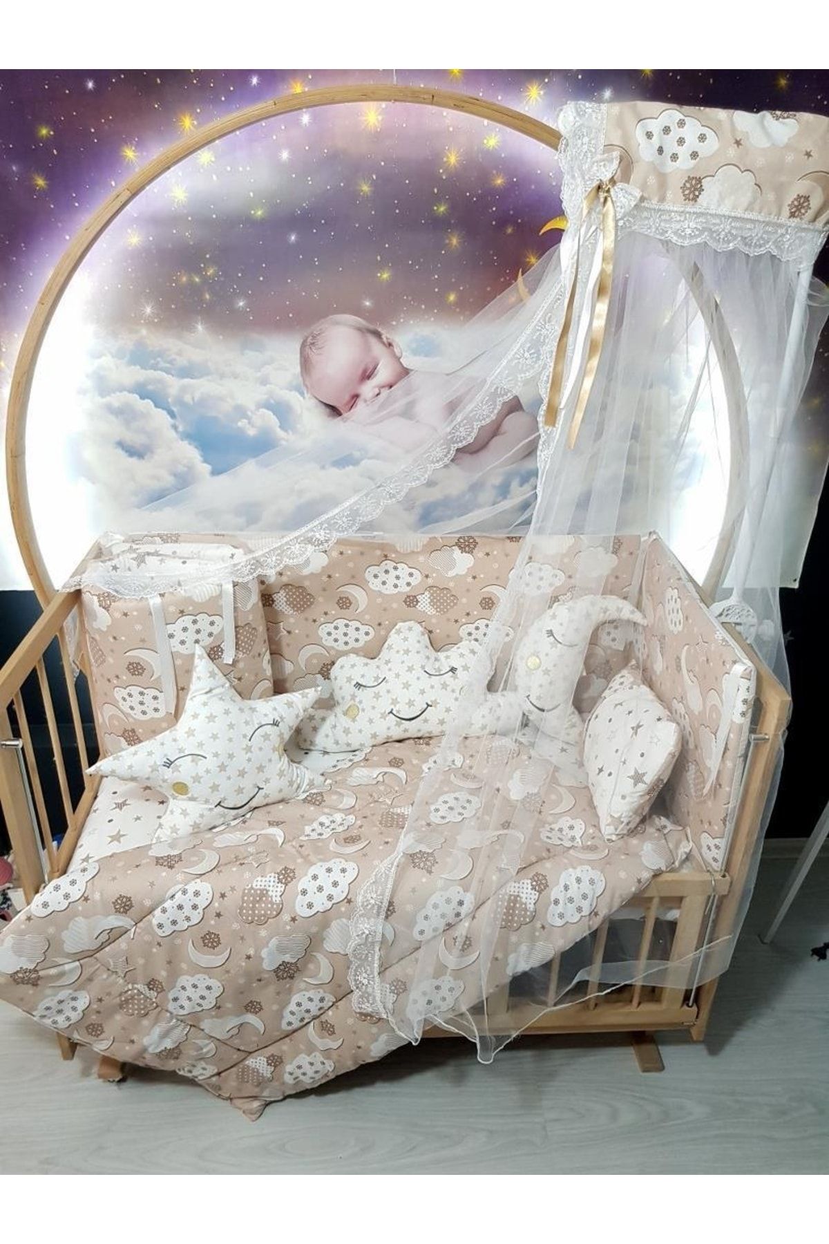 Baby sleeping bed with mosquito net hotsell
