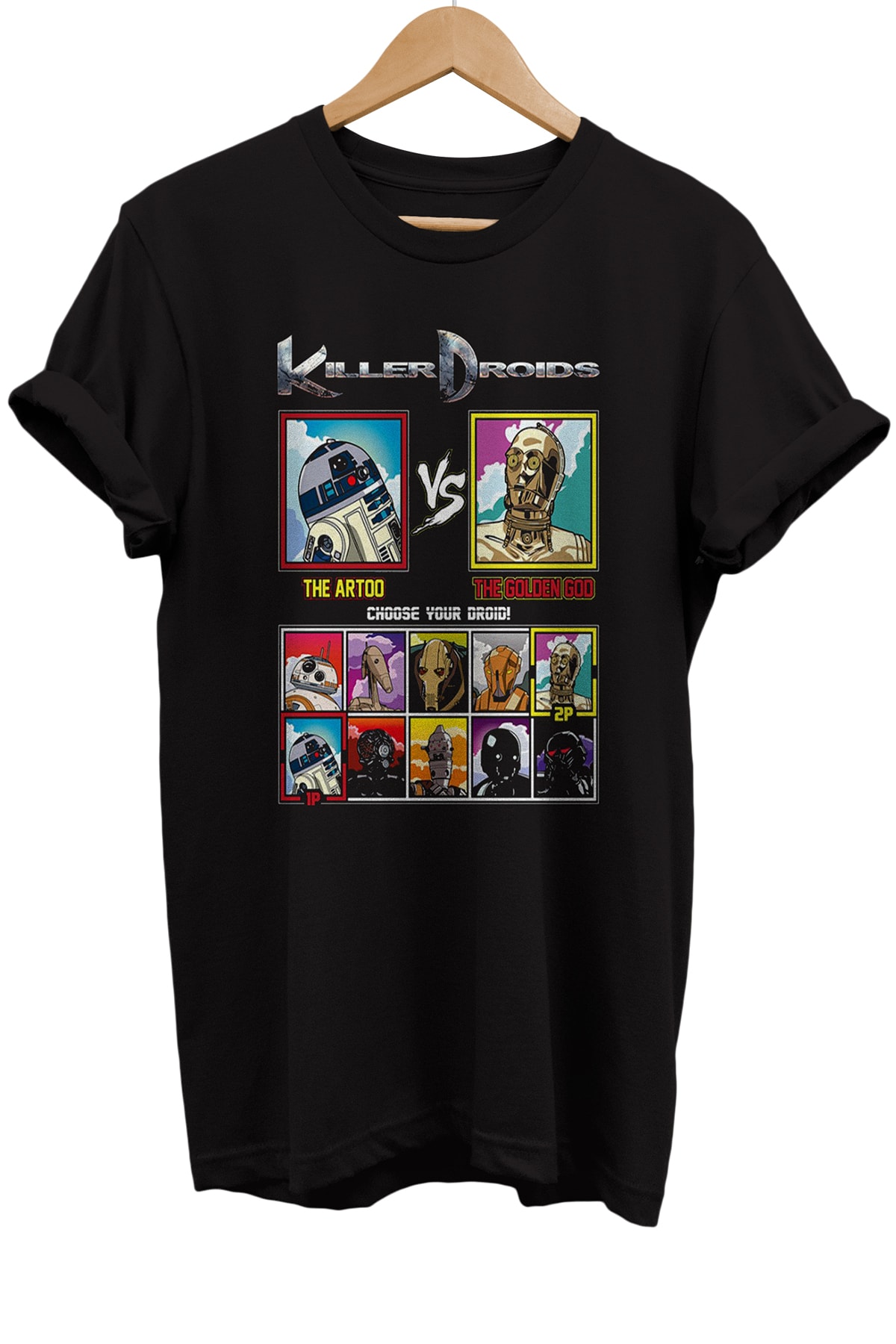 Star Wars Druids Printed 100% Cotton Oversize T-shirt