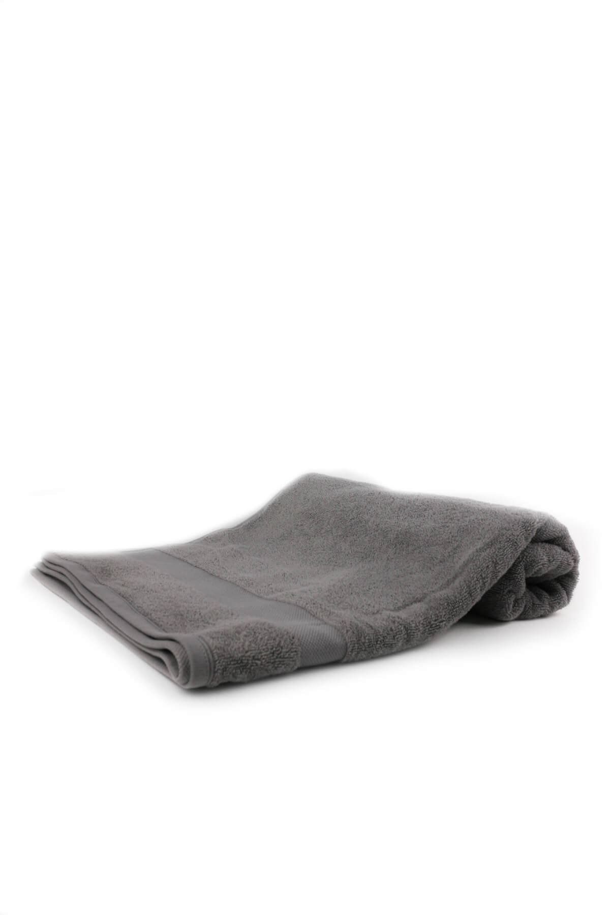 Taka Fabrics Wave 100 Cotton Bath Towel Size 70x140 Cm Gray