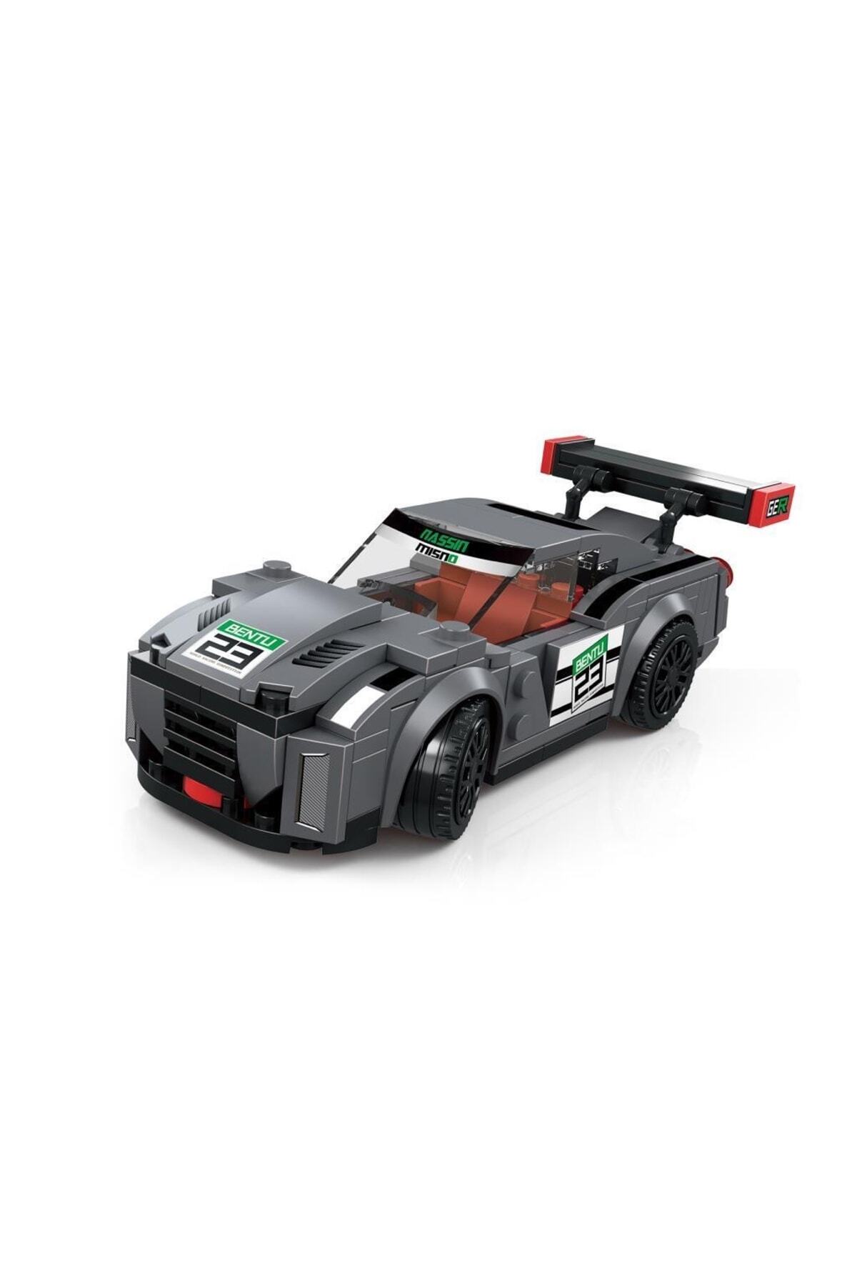 Super Car Gtr Black Sports Racing Car 190 Pieces Construction Toy