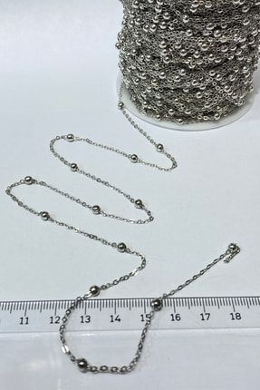 Gümüş Metal Toplu Kolye Zinciri TAP-1364