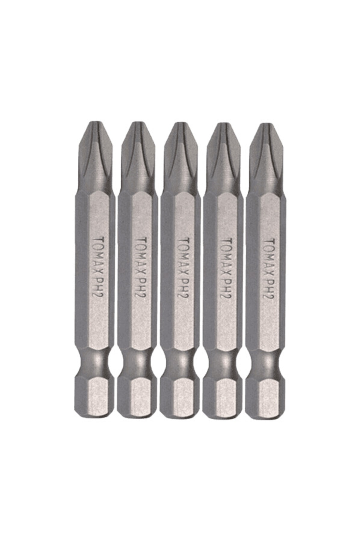 Tomax Ph2 Yıldız Bits Ucu 5 Adet Şarzlı Matkap Vidalama İçin Uygun
