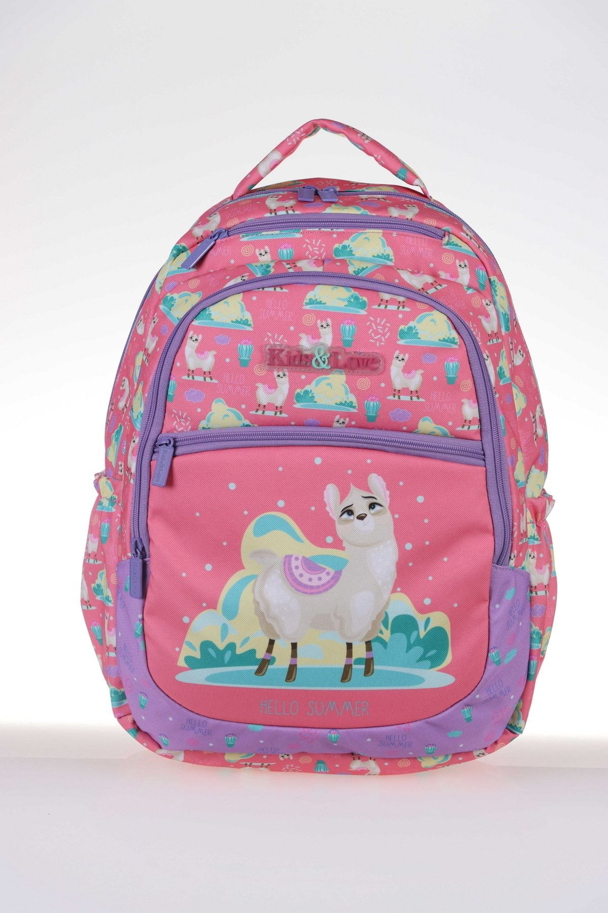 KAUKKO Kids & Love Design Lama Okul Çantası 39x29x16 (l5073)