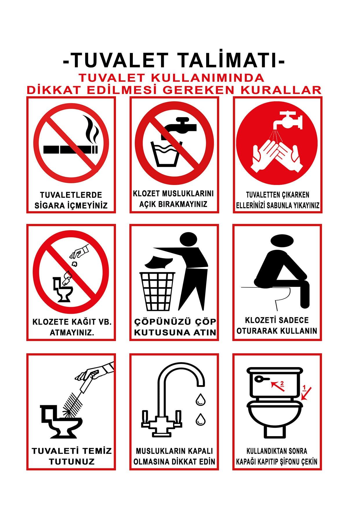 AND Tuvalet Kulanma Talimatı 25x35 Cm 3 Mm Dekotalı Fiyatı, Yorumları