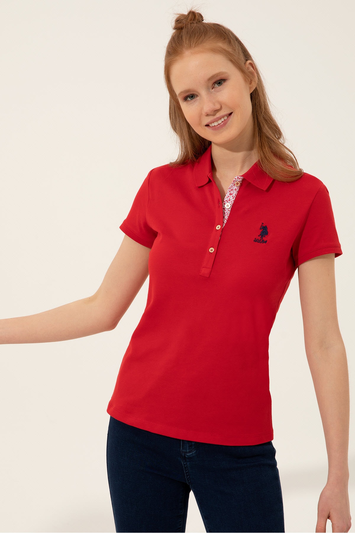 پولوشرت زنانه یقه پلو | یو اس پولو U.S. Polo Assn. G082SZ011.000.1360029 TR - تصویر 3