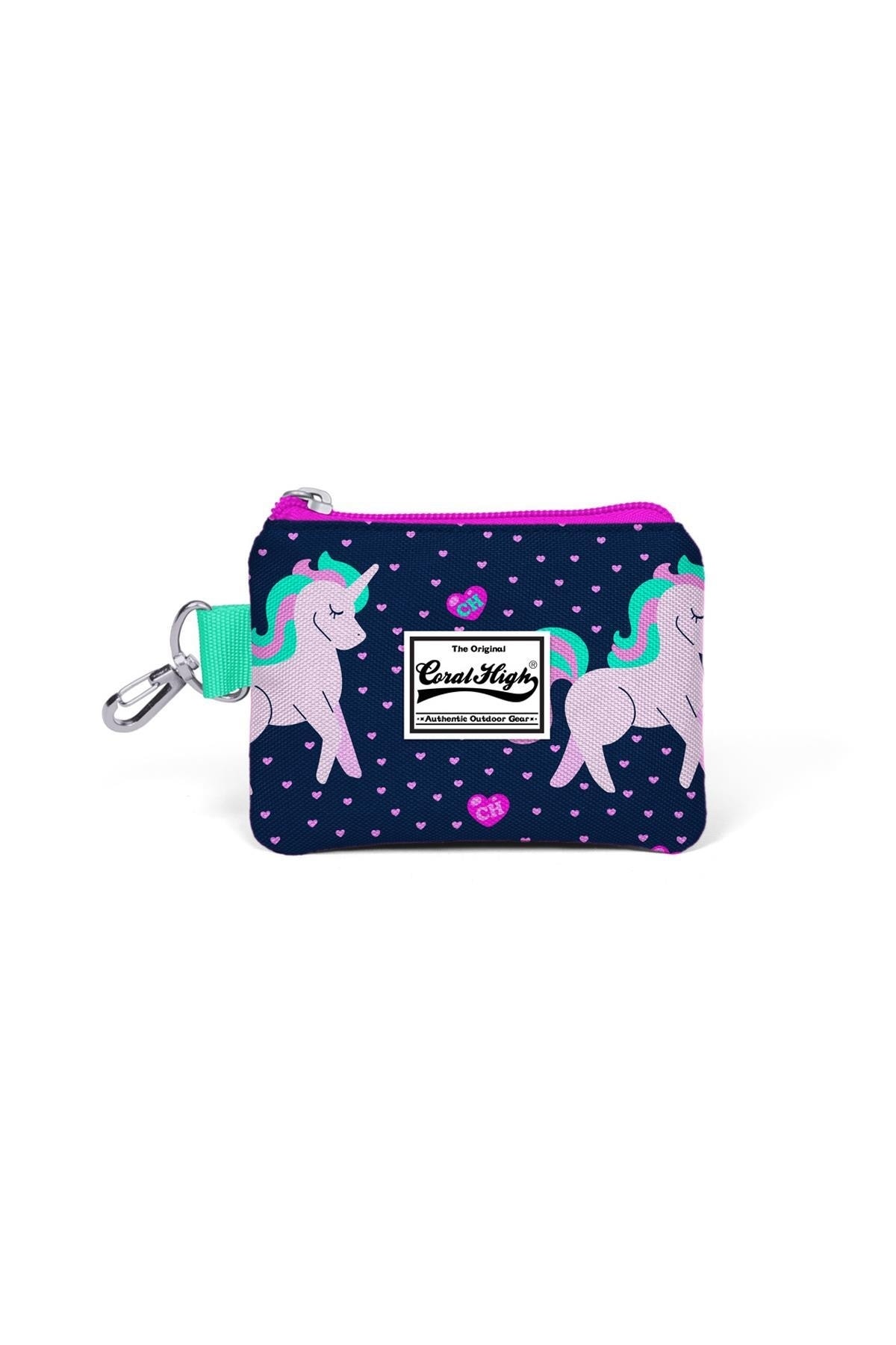 Kids Navy Blue Unicorn Coin Bag 21720