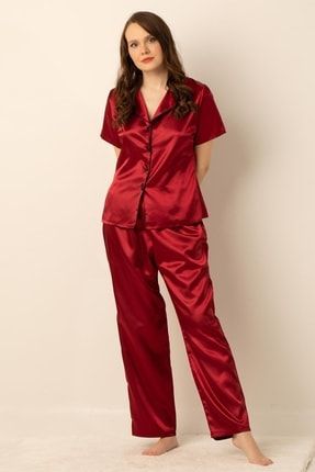Kadın Saten Pijama Takımı DRM1A001-001132