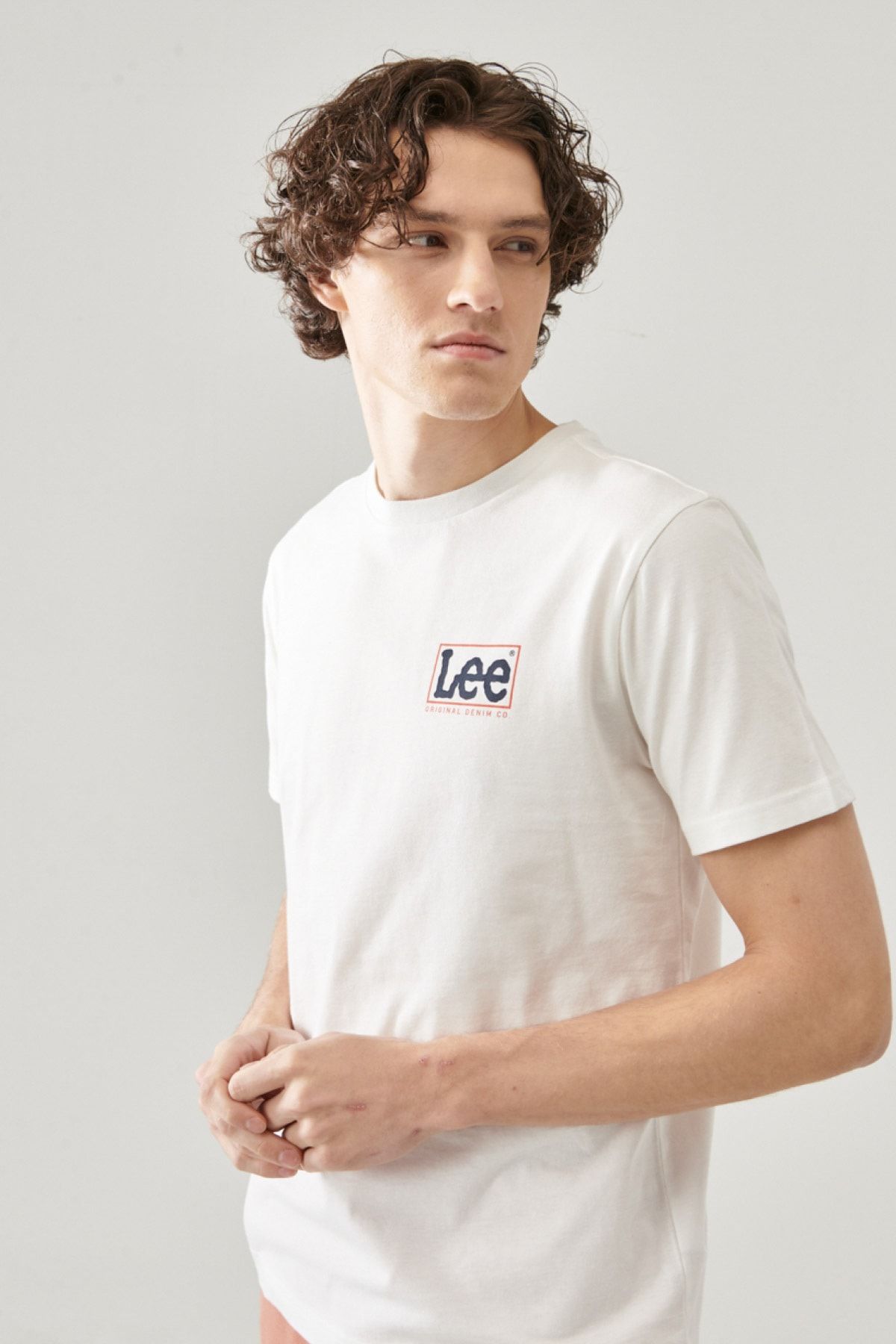 Lee Regular Fit Normal Kesim %100 Pamuk Bisiklet Yaka Logolu Tişört PG8959