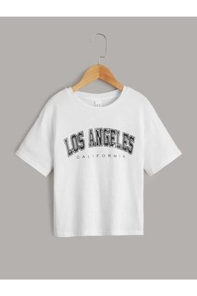 Los Angeles Yazılı Kız/erkek Çocuk Tişört 3334115