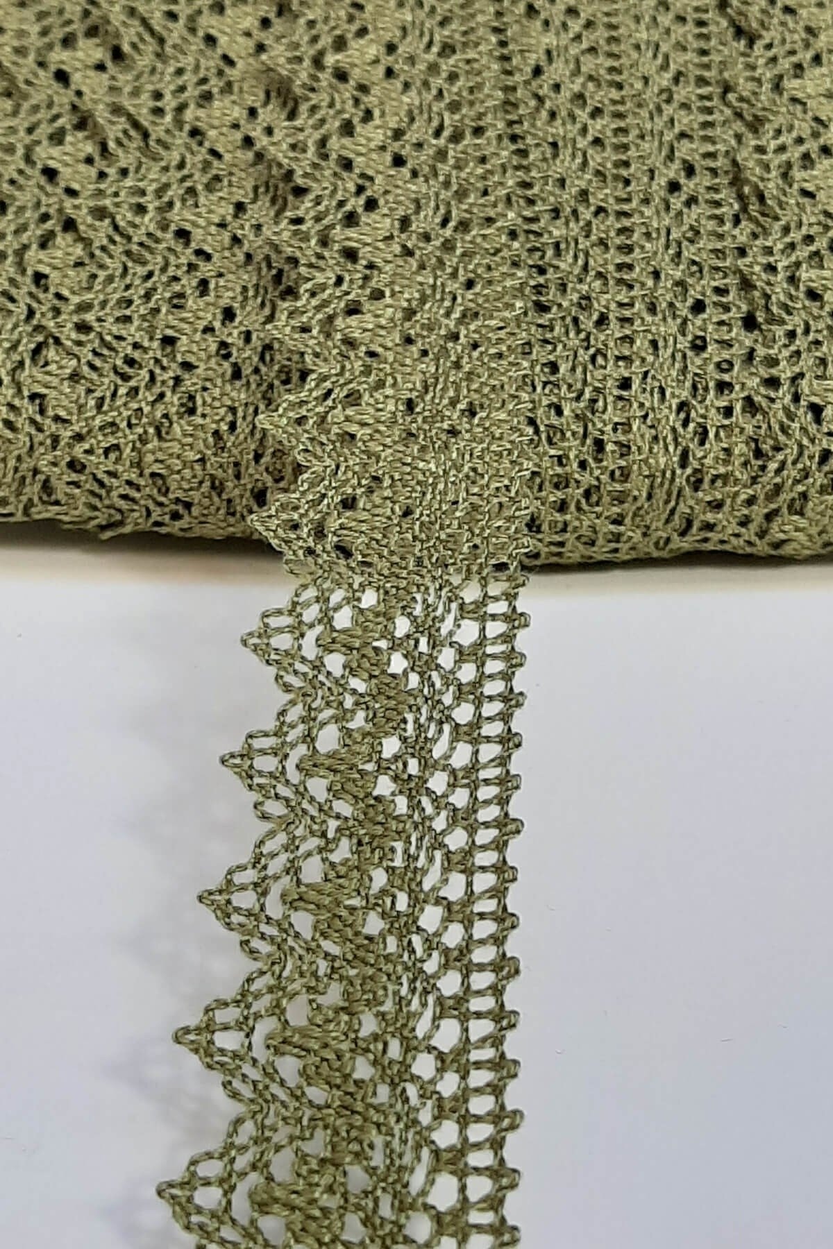 Lace Types Light Green Knitted Cotton Lace 2.5cm – Decorative Ribbon, Stylish Design – Decorative