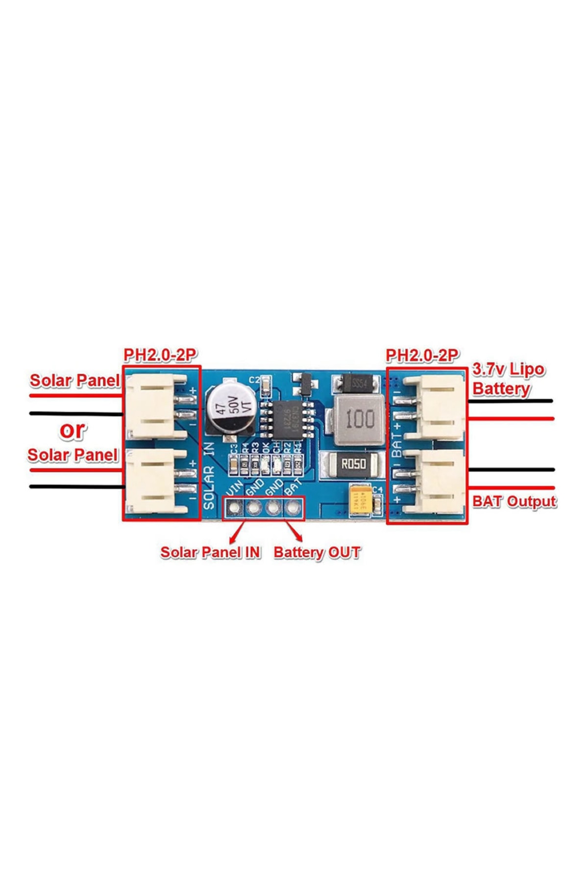 12v Solar Panel Ile 1s 3.7v Lityum Pil Mppt Şarj Kartı Cn3791 Akü 2