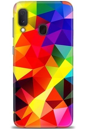Samsung Galaxy A20e Kılıf Hd Baskılı Kılıf - Rainbow Triangle kmsm-a20e-v-302