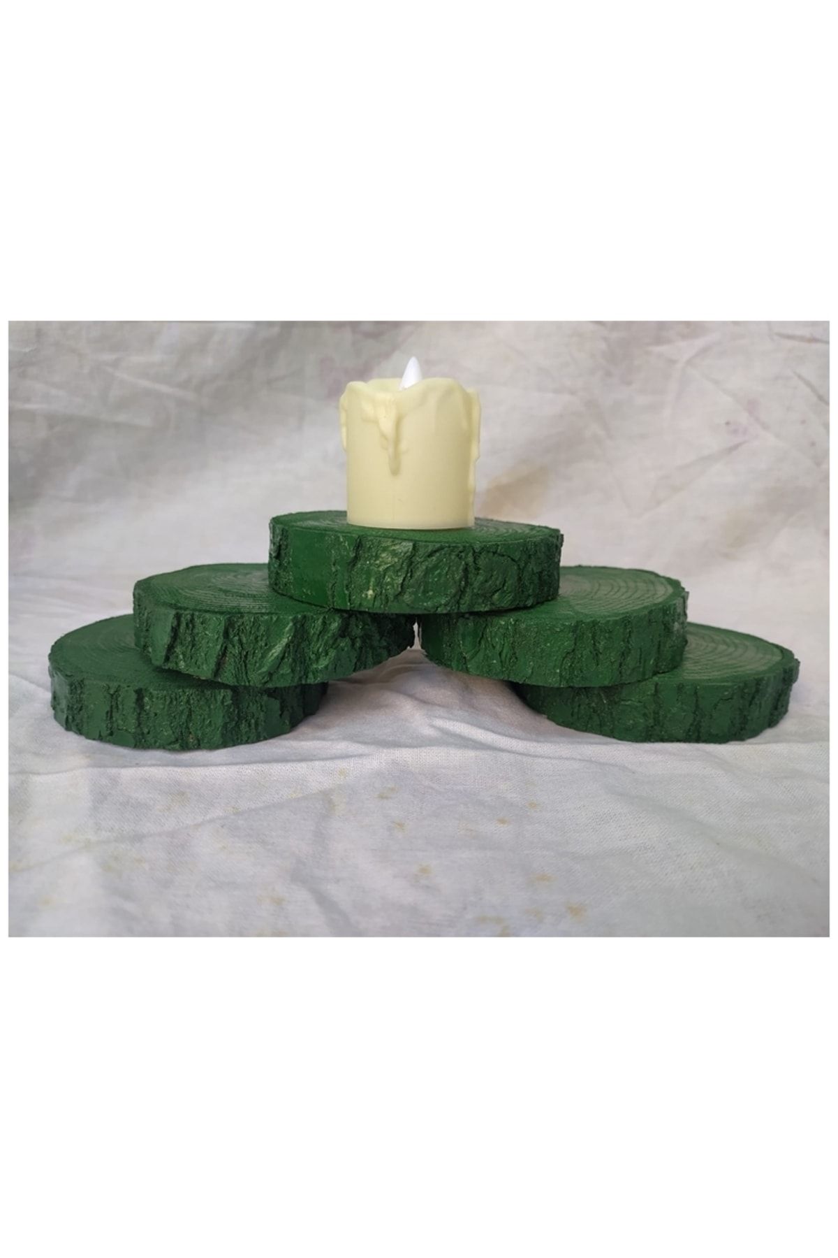 Green 2024 candle holder