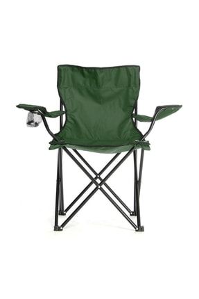 Taşınabilir Kamp Sandalyesi Katlanır Kamp Sandalyesi - Yeşil TLSKPKSY