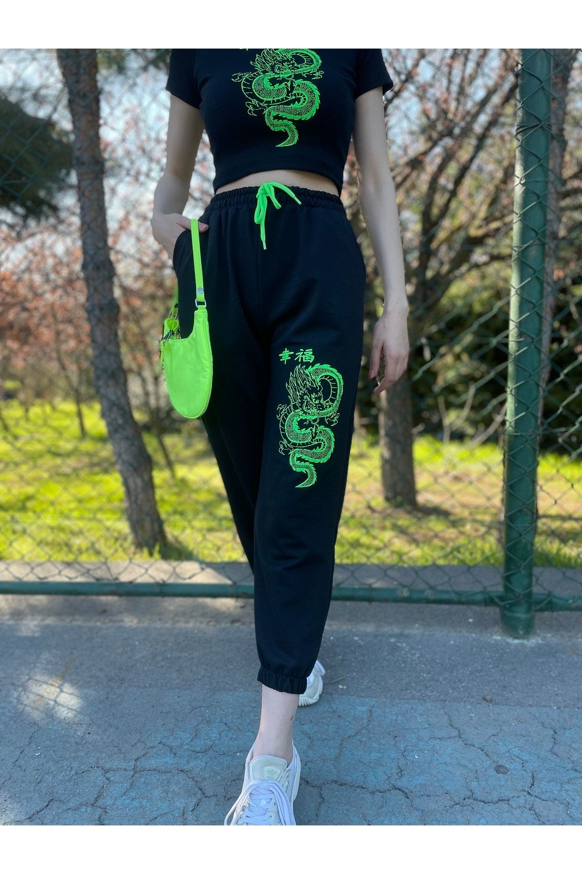 Green dragon sweatpants cheap