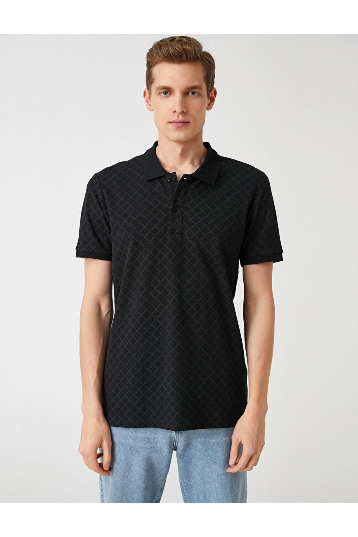 تیشرت مردانه مشکی کوتون | 22YY59002971 اورجینال - تصویر 3