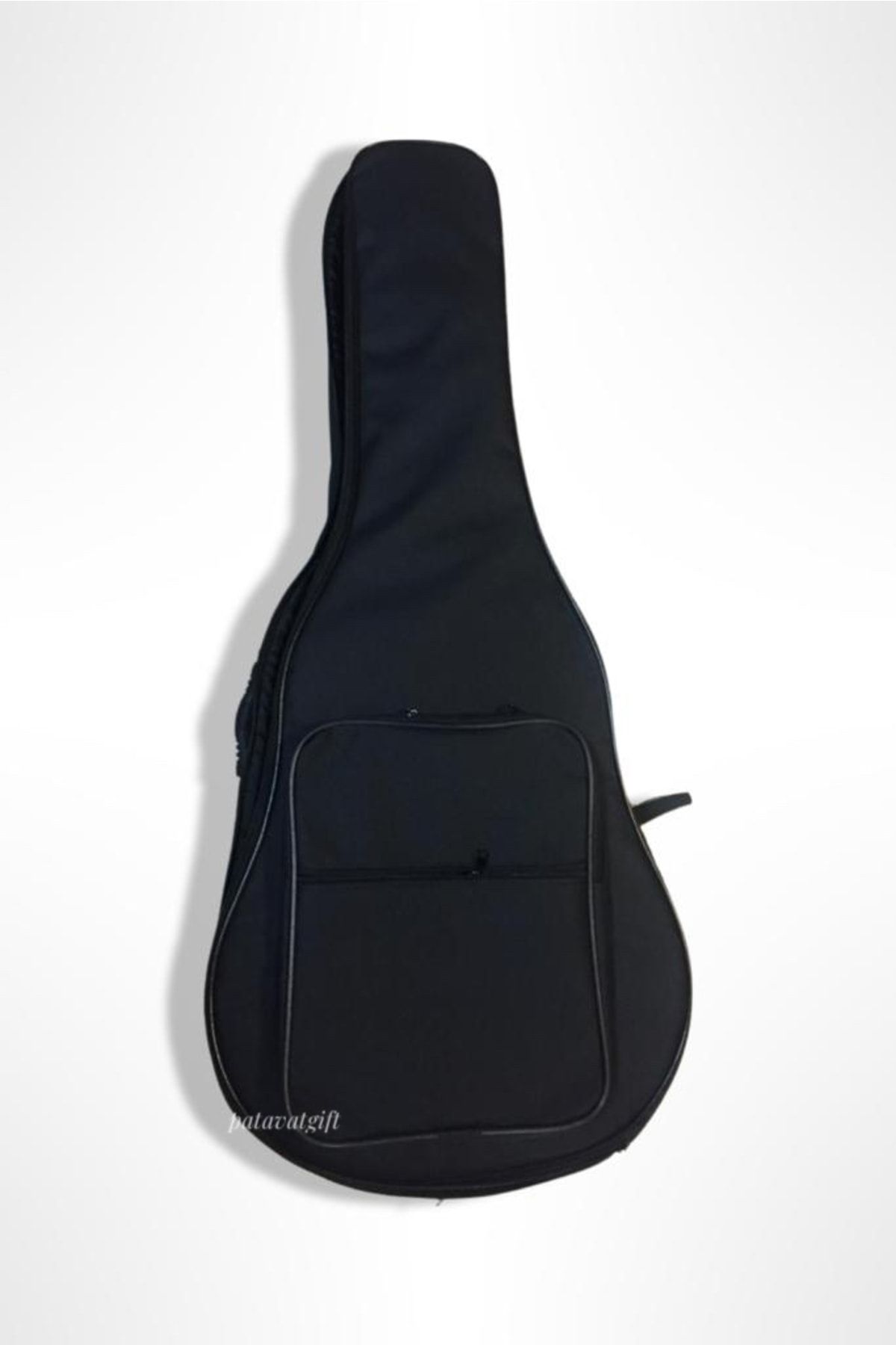 Patavat-Acoustic Guitar Bag Case Quality with Protected Inside Black Color with Plectrums Gift 2