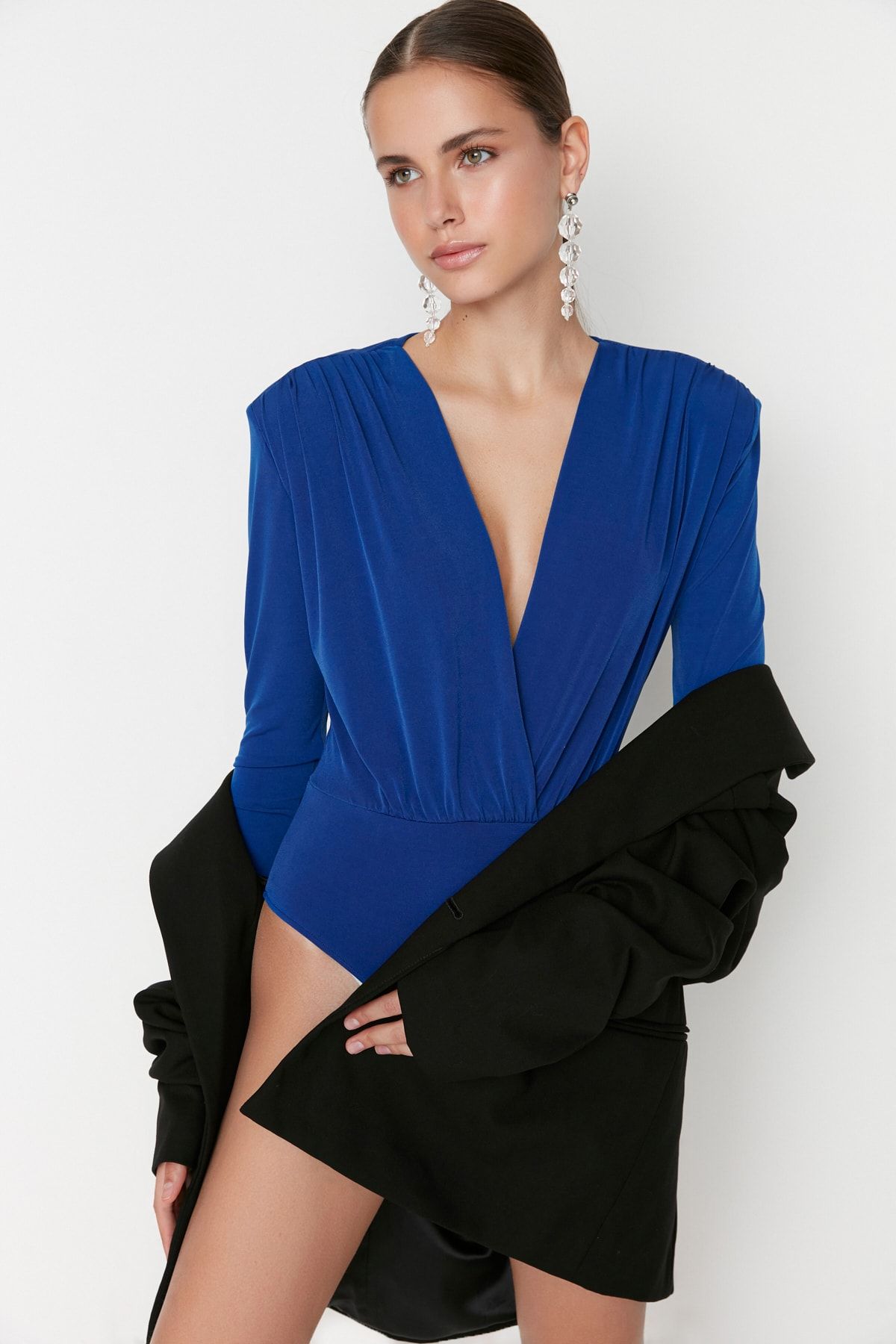 Trendyol Collection-Dvouřadé pletené tělo Saks TPRAW22BD0161 2