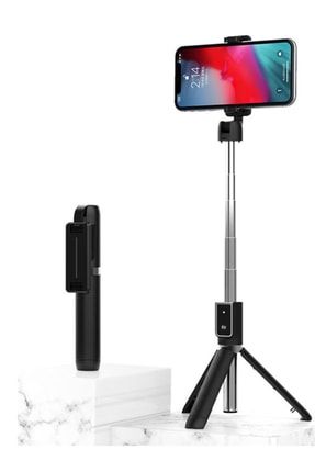 P50 Kablosuz Uzaktan Kumandalı Uzatılabilir Bluetooth Selfie Çubuğu & Mini Tripod Monopod