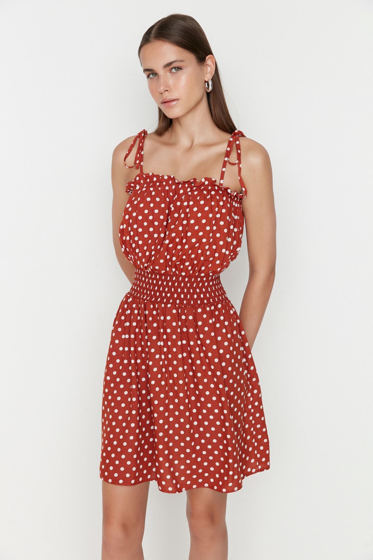 Trendyol Collection Kleid Braun Skater Fast ausverkauft