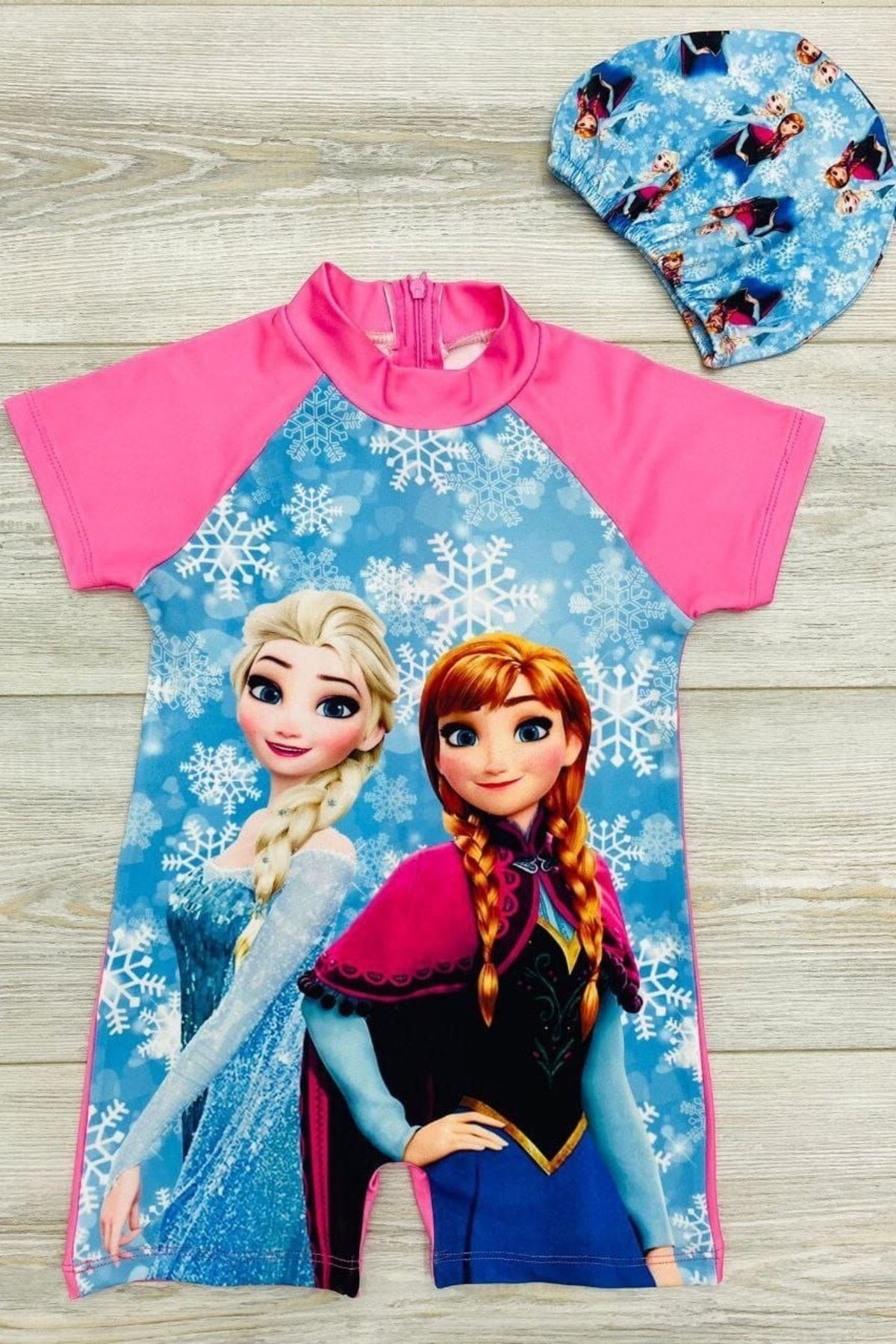 ABİYEKİDS Elsa Boneli Çocuk Mayosu ABY4509