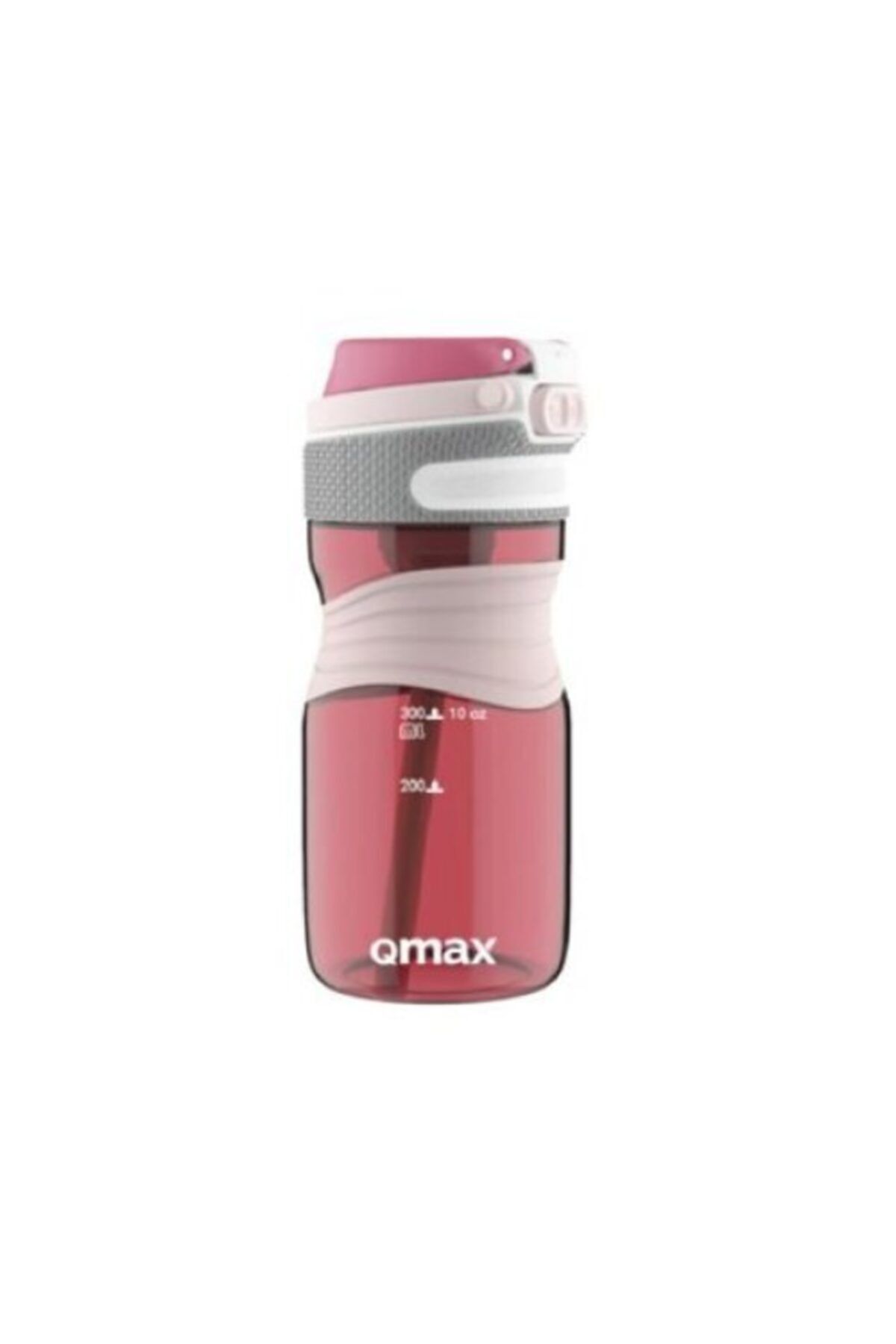 Qmax-450 Ml Tritan Water Flask No Odor Bpa Free Sports Flask with Straw Red Qx02-2 1