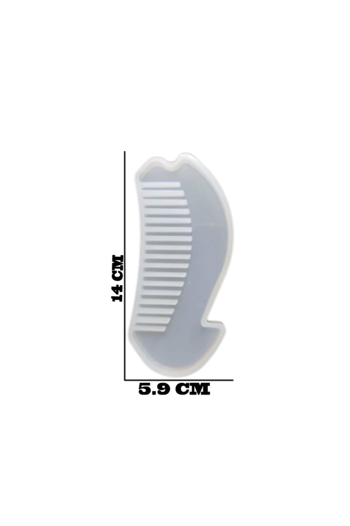 Epoxy Silicone Mold No Handle Comb Mold 14 Cm E113