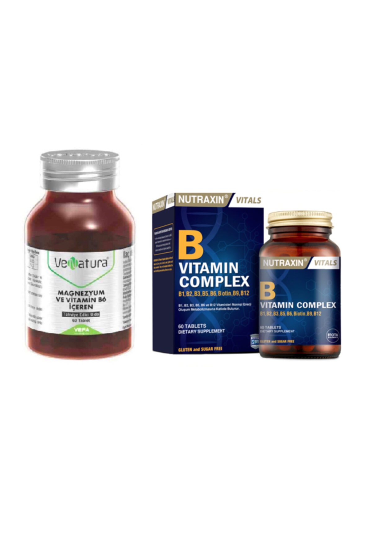 Venatura Magnezyum Ve Vitamin B6 60 Tablet + Nutraxin B Vitamin
