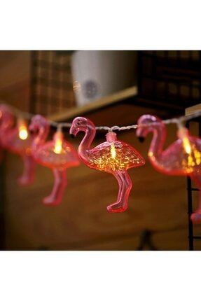 Led Flamingo Işık Zinciri 1,5 Metre, Dekor Lambası 10'lu PRA-2937768-8154