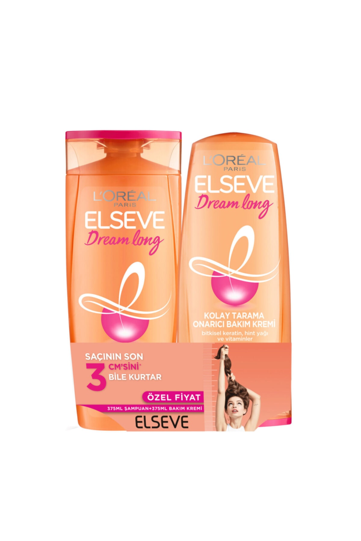 ELSEVE Dream Long Şampuan 450 ml+ Saç Bakım Kremi 175 ml