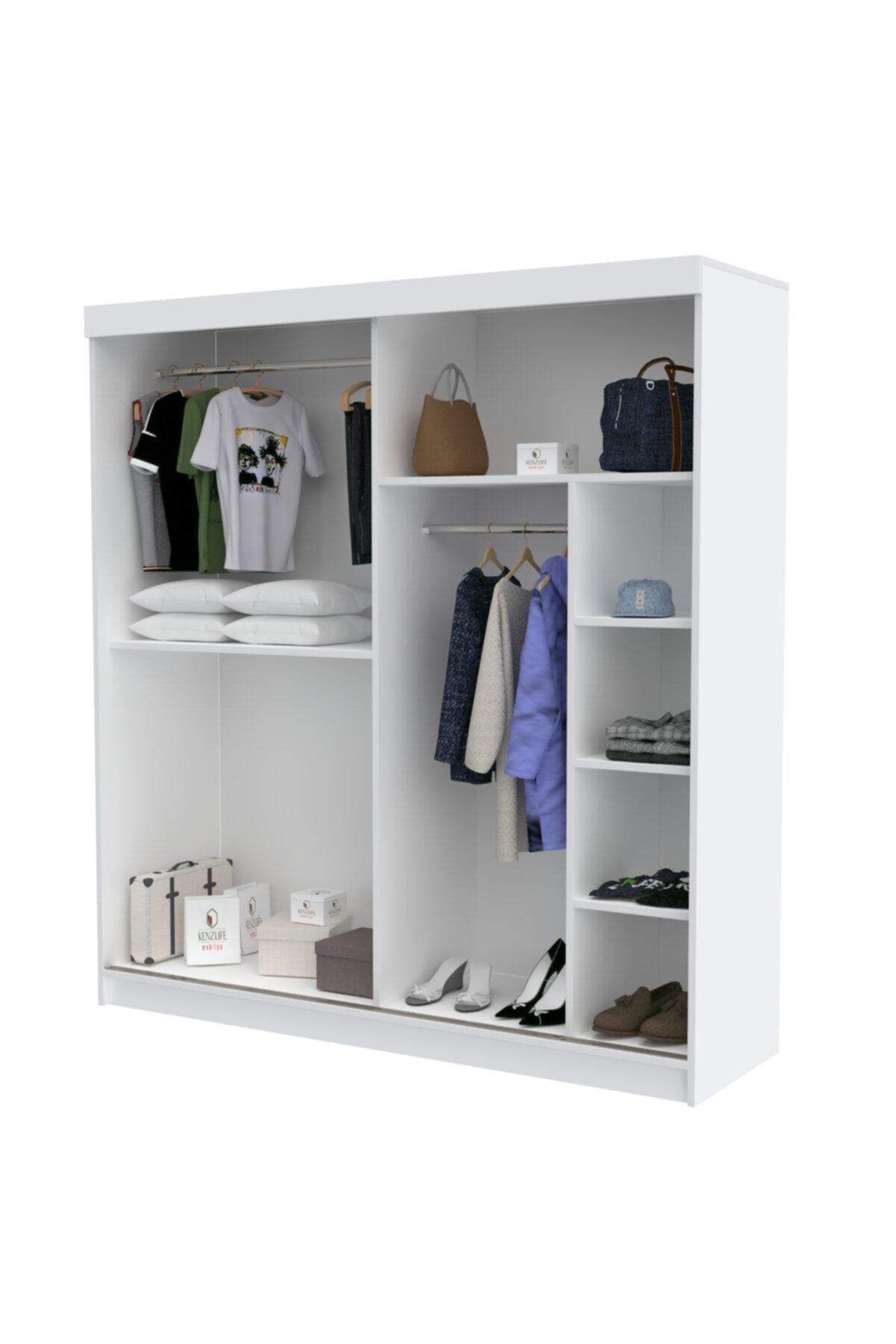 https www trendyol com kenzlife gardirop surgulu kapakli kapili 160 papatya byz gardolap dolap p 33758675