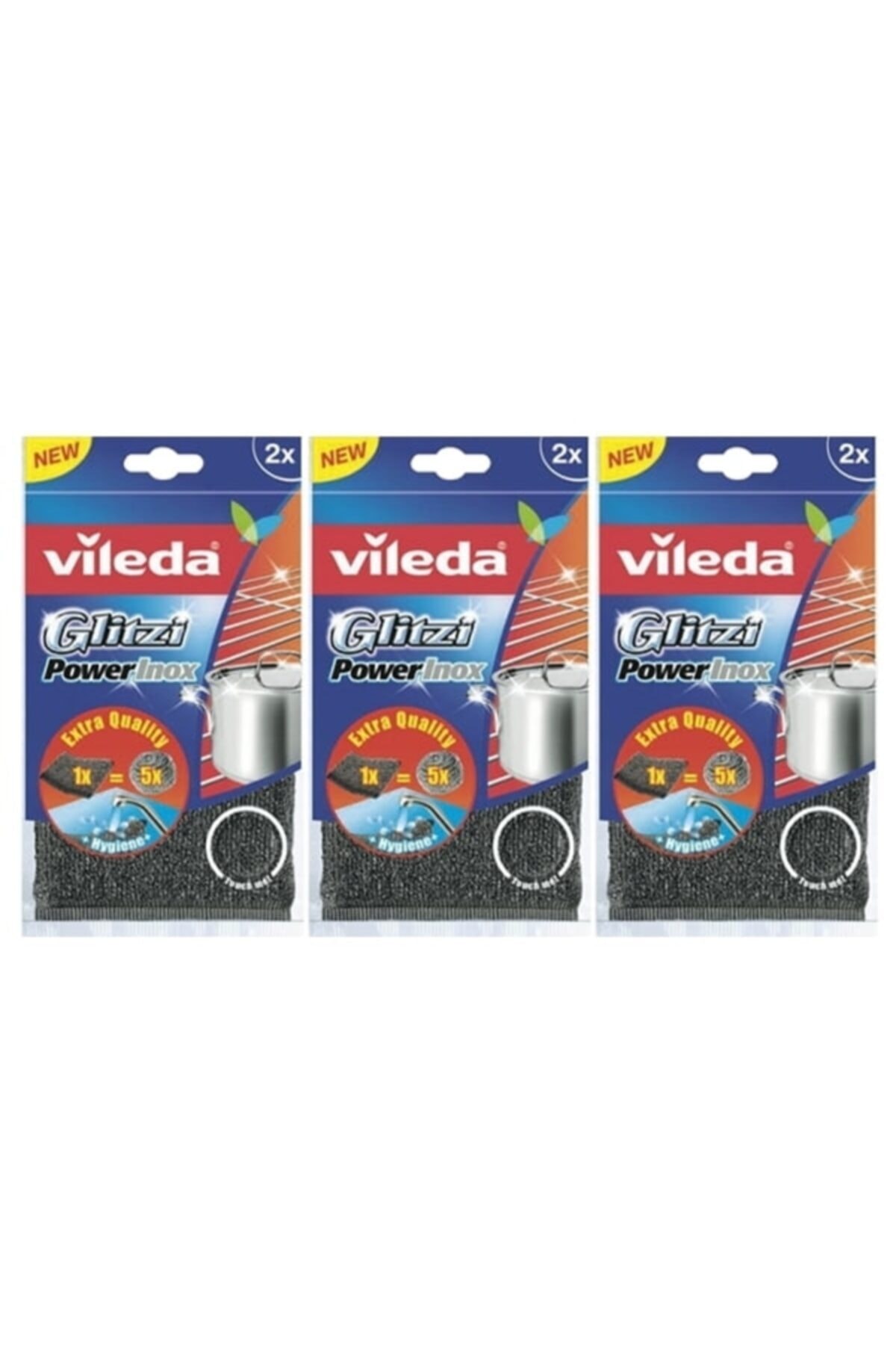 Vileda Glitzi Power Inox Pad 2 li X 3 Adet Fiyat Yorumlar 