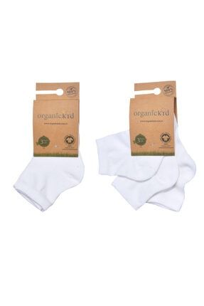 Organik Beyaz Bebek Çorap Seti 3lü 10099002