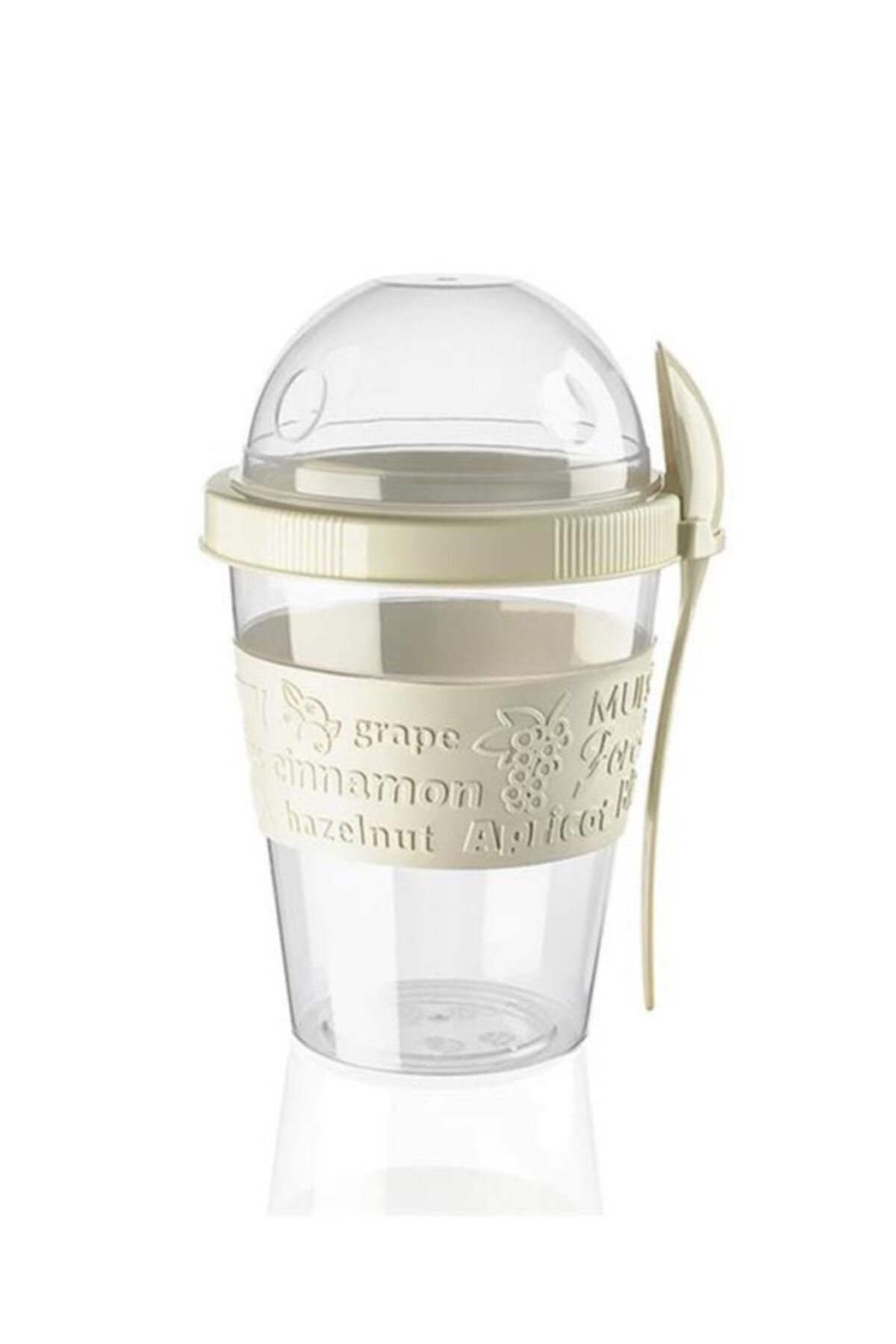 Titiz-Prepare and Go Fruit Yogurt Container with 3 Lids and Spoons 6