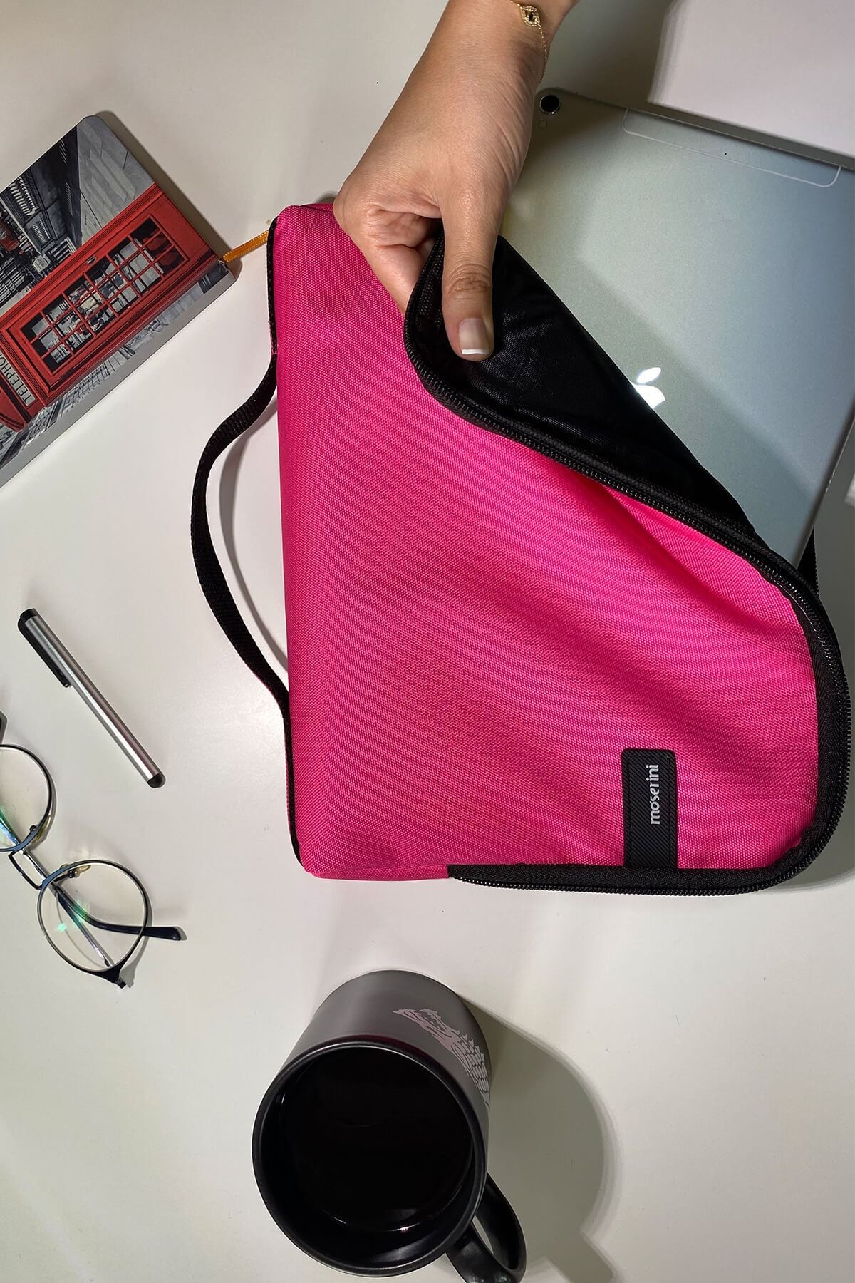 Moserini-Samsung Galaxy Tab A Sm-p580 10.1" Smart Compatible Slim Fuchsia Tablet Case 2