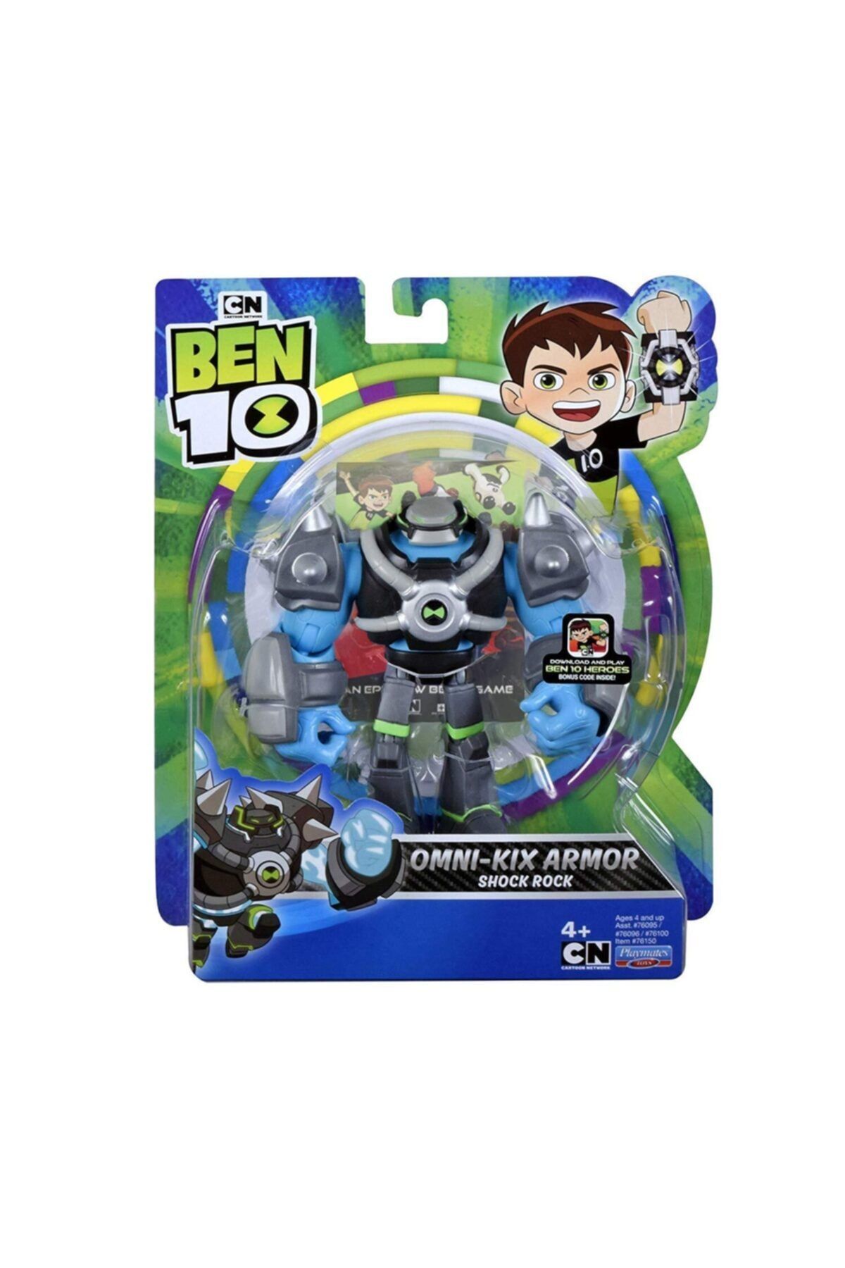 Ben 10-Omni Knix Armor Shock Rock - Action Figures S1W10 2